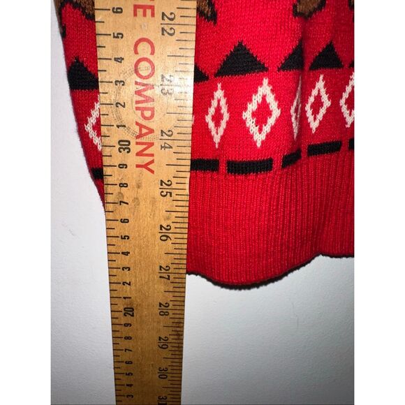 Alex Stevens Ugly Christmas Sweater brown horse holiday party Small S - Picture 5 of 6